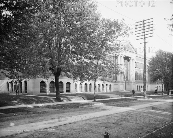 Manual training school, Saginaw, Mich., between 1900 and 1910. Creator: Unknown.