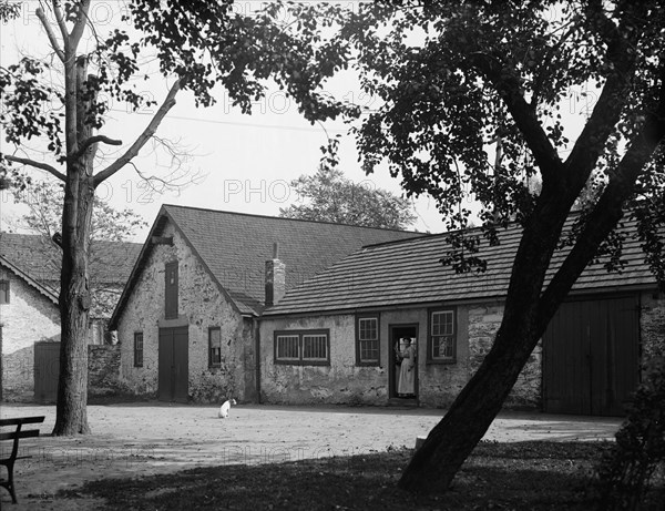 Old stables in Bartram's Park [Bartram's Gardens], Philadelphia, Pa., c1908. Creator: Unknown.