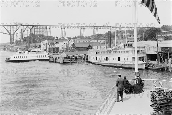 Steamer landings, Poughkeepsie, N.Y., c1908. Creator: Unknown.