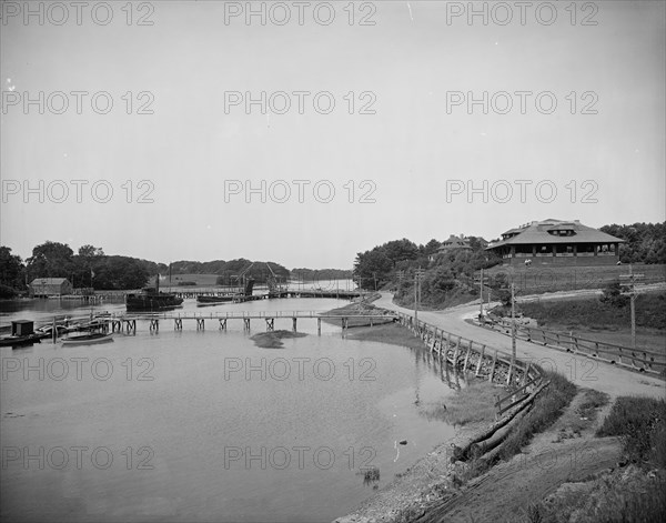 Sewall's bridge and York Country Club, York, Maine, c1908. Creator: Unknown.