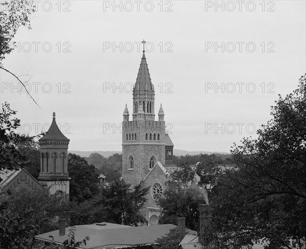 Tower of Christian Science Church, Concord, N.H., c1908. Creator: Unknown.