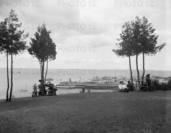 Picnic grounds, Mackinac Island, Mich., c.between 1910 and 1920. Creator: Unknown.