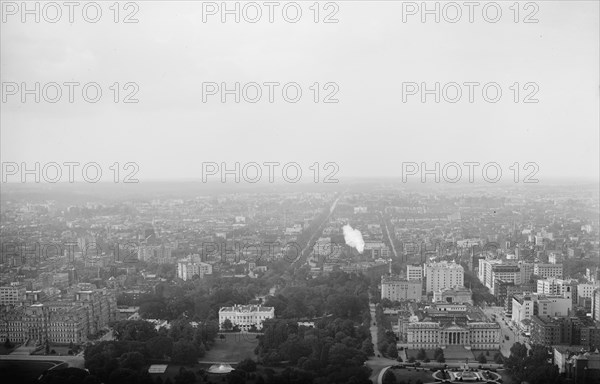 White House from the Washington Monument, Washington, D.C., between 1900 and 1920. Creator: Unknown.