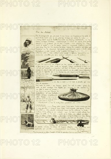 Page one, from Letter on the Elements of Etching, 1864. Creator: Adolphe Martial Potemont.