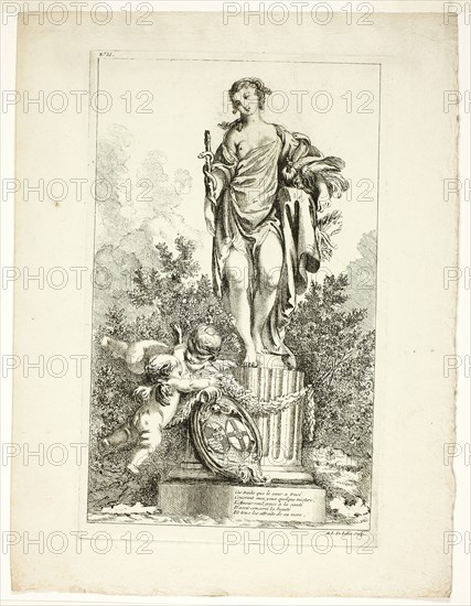 Two Lovers Giving Thanks to the Statue of Health, n.d. Creator: Ange-Laurent de La Live de Jully.