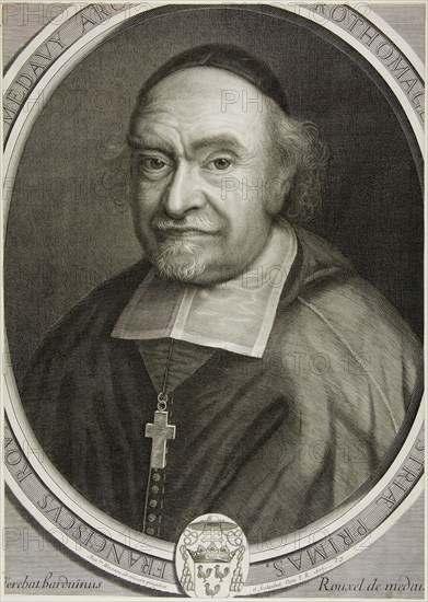 François Rouxel de Medavy, Archbishop of Rouen, 1677. Creator: Antoine Masson.