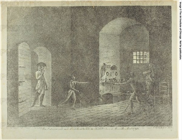 My Meeting with My Brother in the Tower of Fort St. Jean, Marseille, August 1793, 1806. Creator: Antoine Philippe d'Orléans.