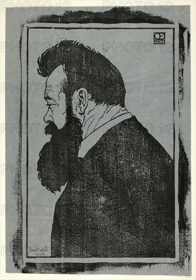 F. Hodler, 1904. Creator: Emil Orlik.