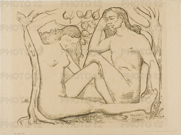 Adam and Eve, 1895. Creator: Aristide Maillol.