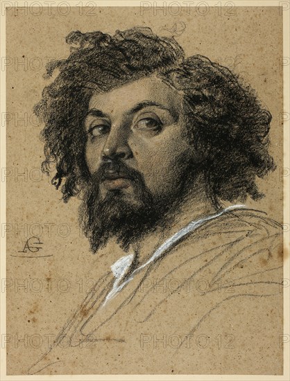 Self-Portrait, c. 1830. Creator: Auguste Barthelemy Glaize.