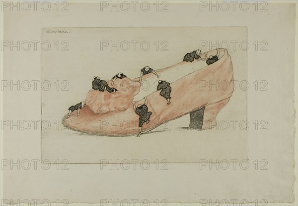 The Assault of the Shoe, 1888. Creator: Henri-Charles Guerard.