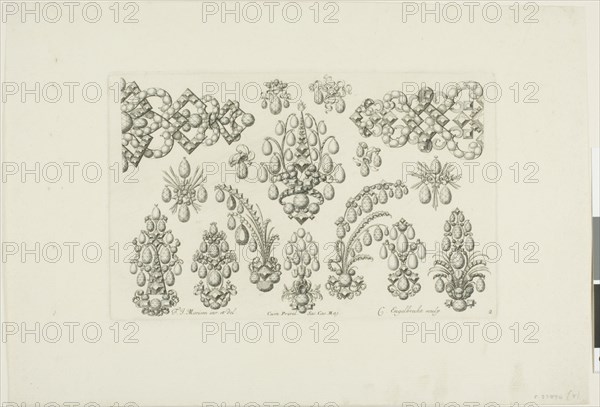 Designs for Jewelry, before 1697. Creator: Christian Engelbrecht.