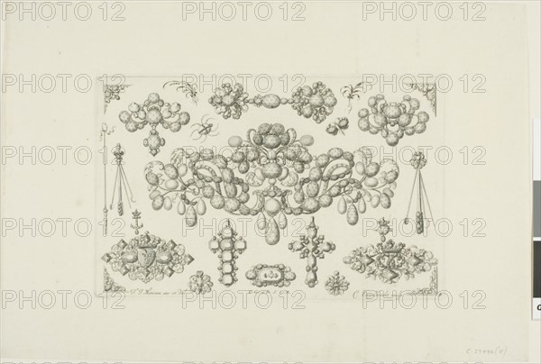 Designs for Jewelry, before 1697. Creator: Christian Engelbrecht.