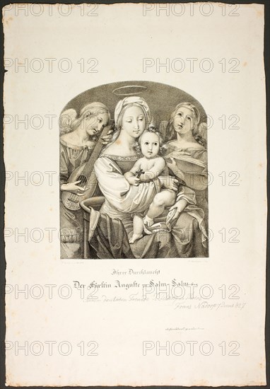 Madonna with the Christ Child, 1826. Creators: Franz Johann Heinrich Nadorp, Virgin Mary.
