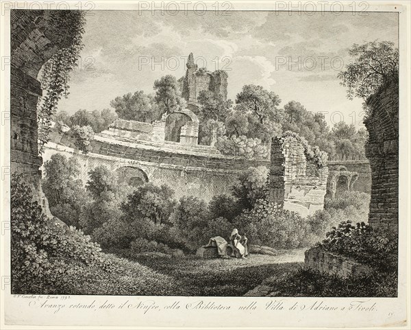 View of Hadrian's Villa at Tivoli, 1792. Creator: Friedrich Wilhelm Gmelin.