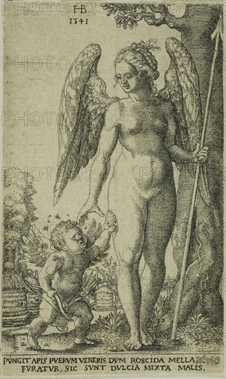 Cupid Bringing and Honeycomb to Venus, 1541. Creator: Hans Brosamer.