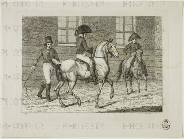 Riding School and Horses, 1806. Creator: Johann Adolph Darnstedt.