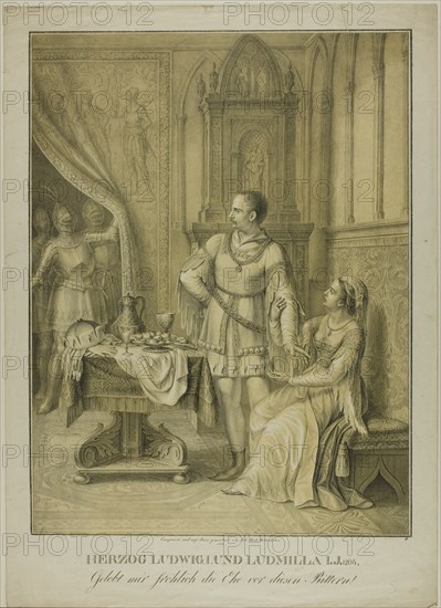 Herzog Ludwig I and Ludmilla, n.d. Creator: Johann Michael Mettenleiter.