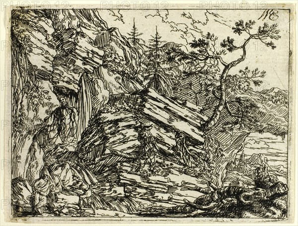 Italian Landscape with Ruins, n.d. Creator: Jonas Umbach.