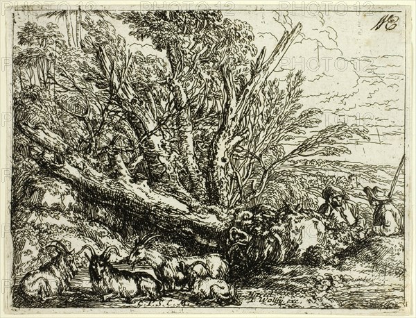 Italian Landscape with Ruins, n.d. Creator: Jonas Umbach.