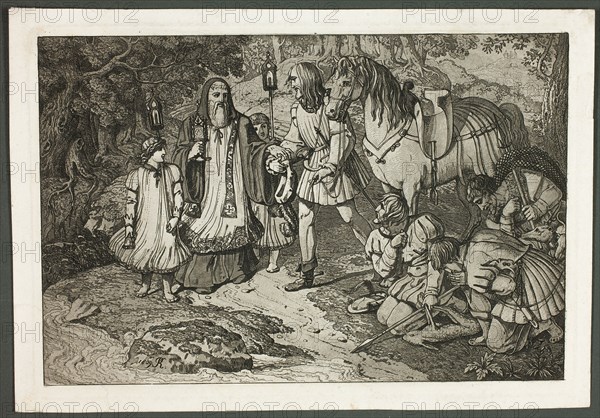 Rudolph of Habsburg and the Priest, 1809. Creator: Karl Russ.