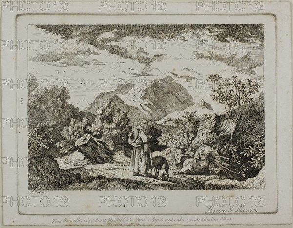 Rocca di Mezzo, 1832. Creator: Ludwig Richter.