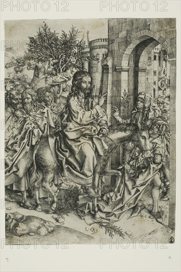 Christ's Entry into Jerusalem, c. 1500. Creator: Master of the Strache Altar.