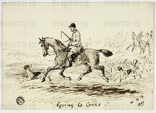 Going to Cover, 1865. Creator: W. H. Temple.