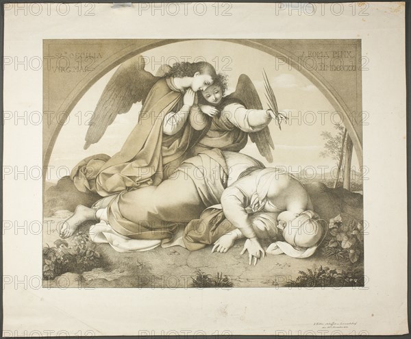 Death of Saint Cecilia, 1821. Creator: Johann Scheffer von Leonhardshoff.