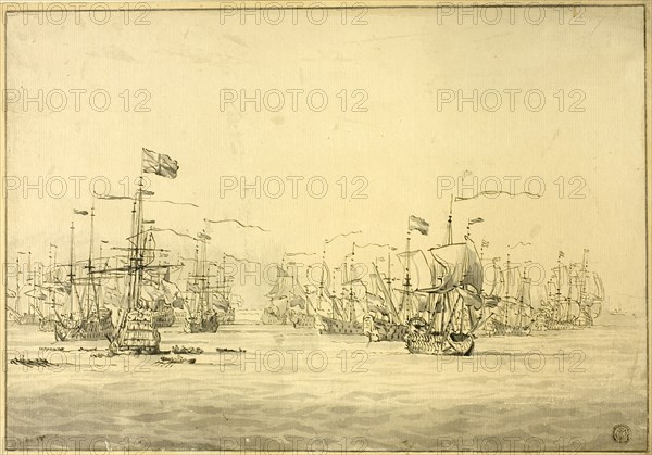 Dutch and English Fleets, n.d. Creator: Unknown.