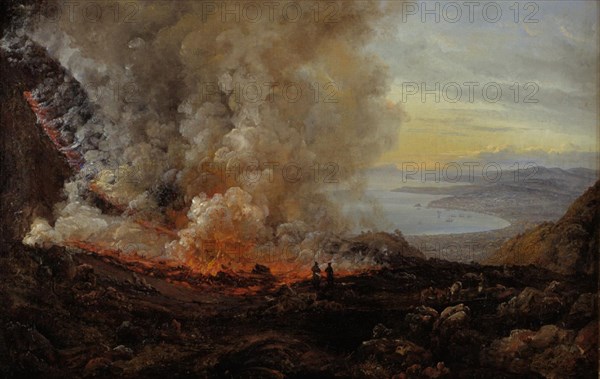 The Eruption of Vesuvius, 1820. Creator: Johan Christian Dahl.