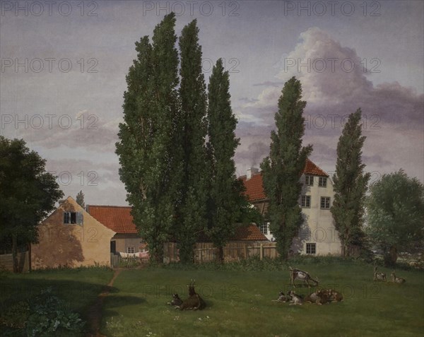 Marialyst at Frederiksberg. Ole Winstrup's House, 1828. Creator: Frederik Hansen Sodring.