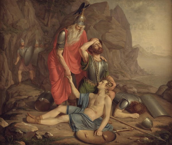 Oscar's death, 1828. Creator: Frederik Ludvig Storch.