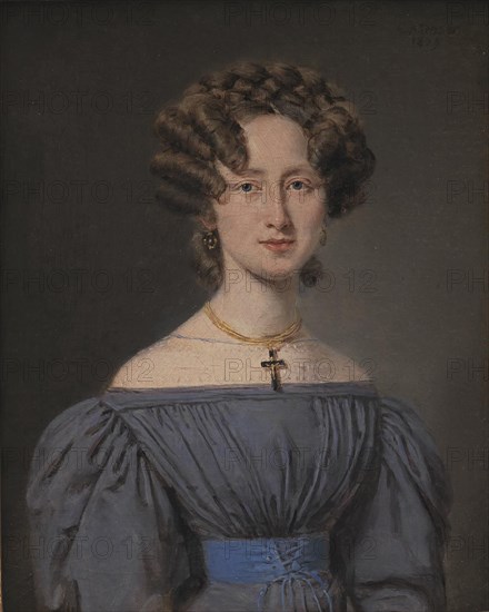 Cecilie Lonborg, who married ship's quartermaster Theodor Emil Ludvigsen in 1830, (1829). Creator: Christian Albrecht Jensen.