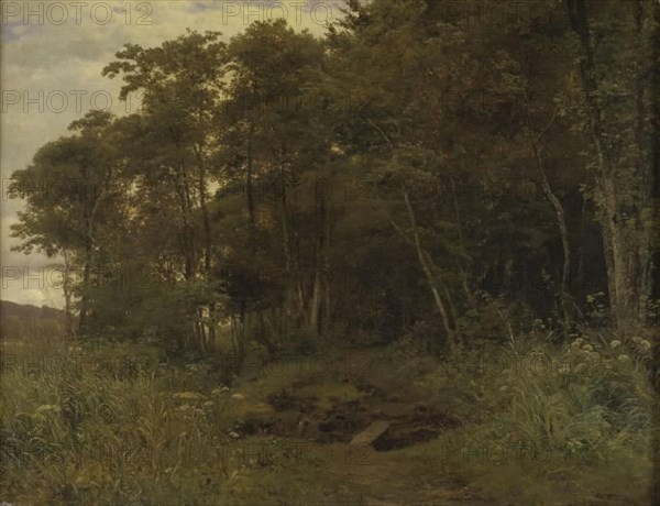 Thicket of alder trees, 1861. Creator: Anton Eduard Kieldrup.