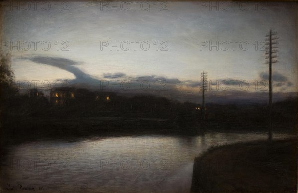 Evening Landscape, 1886. Creator: Julius Paulsen.