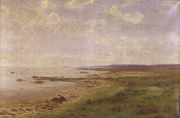 Part of Jutland's east coast; Quiet summer day, 1886. Creator: Anton Thorenfeld.