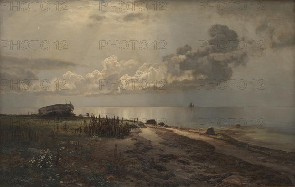 Strand, 1889. Creator: Janus Andreas Bartholin la Cour.