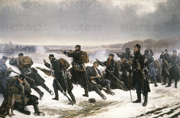 On Outpost Duty, 1896. Creator: Vilhelm Rosenstand.