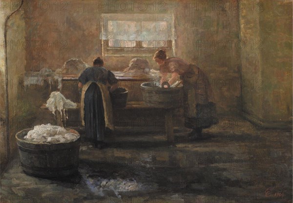 A Wash House, 1900. Creator: Emilie Christensen.