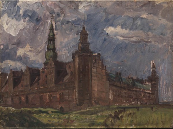 Kronborg seen from the southeast, 1904. Creator: Albert Gottschalk.