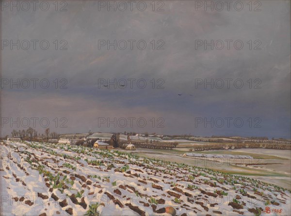 Early Snow, 1905. Creator: Fritz Syberg.