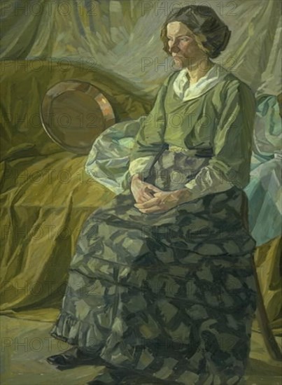 Emma Weie, the Artist's Sister;The Artist's Sister, 1909. Creator: Edvard Weie.
