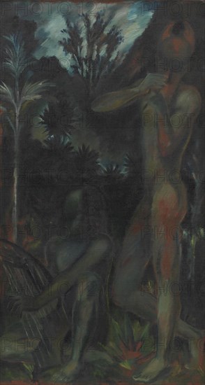 Negro Musicians in the Jungle, 1921. Creator: Erik Staehr-Nielsen.