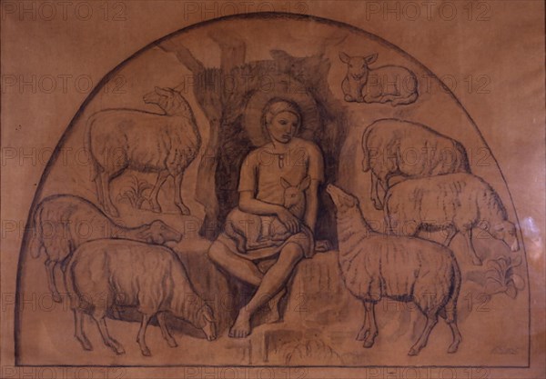 The Good Shepherd, 1925. Creator: Joakim Skovgaard.