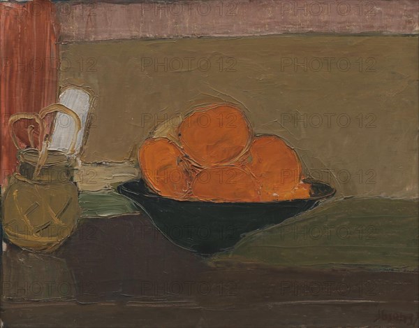 Still Life with Oranges, 1937. Creator: Immanuel  Ibsen.
