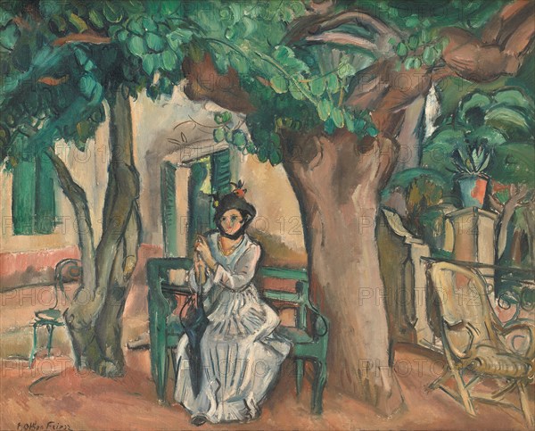 The Lady on the Terrace, 1914. Creator: Othon Friesz.