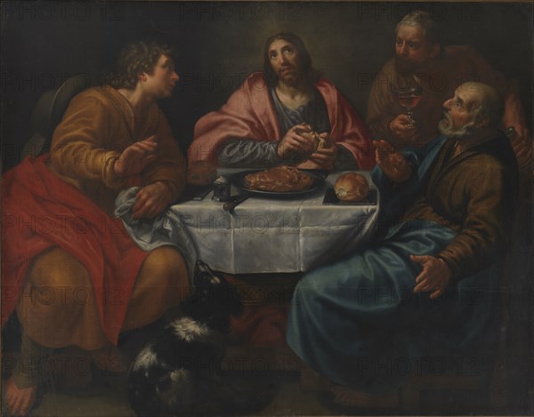 Christ in Emmaus, 1585-1630. Creator: Antonio Circignani.