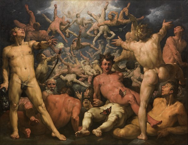 The Fall of the Titans, 1588-1590. Creator: Cornelis Cornelisz van Haarlem.