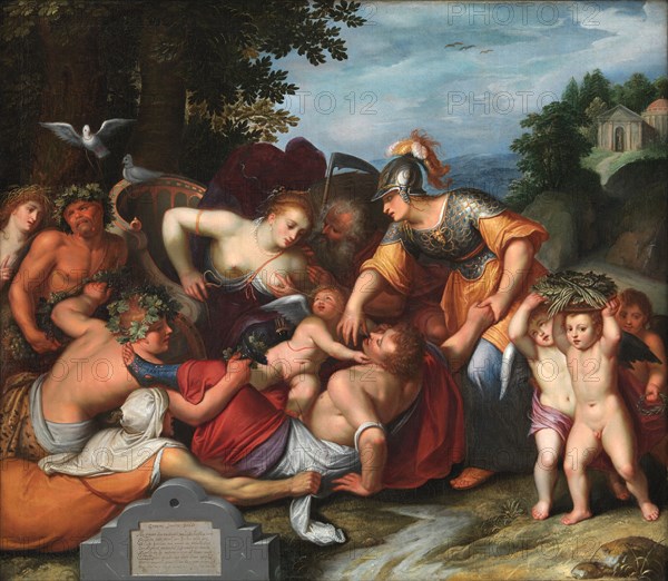 Gemeine Jeuchts Beeldt. Allegory of the Temptations of Youth, 1598-1610. Creator: Otto Van Veen.